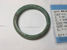 Load image into Gallery viewer, 62mm Certified Type A 100% Natural dark green red Jadeite bangle PD152-6271