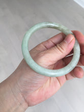 Load image into Gallery viewer, 58.4mm Certified Type A 100% Natural light green/brown round cut Jadeite Jade bangle AR107-4510