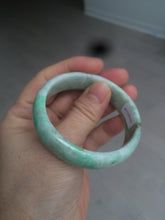 Load image into Gallery viewer, 50.5mm Certified Type A 100% Natural sunny apple green/brown oval Jadeite Jade bangle AZ134-1459