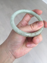 Load image into Gallery viewer, 58.4mm Certified Type A 100% Natural light green/brown round cut Jadeite Jade bangle AR107-4510