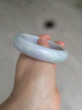 Load image into Gallery viewer, 58.5mm 100% natural type A certified light green/purple jadeite jade bangle W91-0734