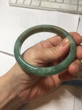 Load image into Gallery viewer, 62mm Certified Type A 100% Natural dark green red Jadeite bangle PD152-6271