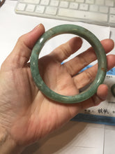 Load image into Gallery viewer, 62mm Certified Type A 100% Natural dark green red Jadeite bangle PD152-6271