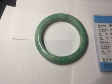 Load image into Gallery viewer, 56.5mm Certified Type A 100% Natural sunny green yellow Jadeite bangle J148-8114