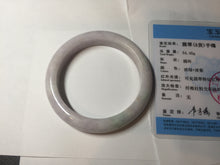 Load image into Gallery viewer, 57.5mm Certified Type A 100% Natural sunny green white purple jadeite Jade bangle BK79-0368