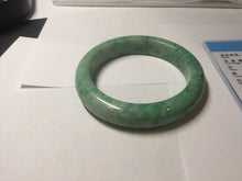Load image into Gallery viewer, 56.5mm Certified Type A 100% Natural sunny green yellow Jadeite bangle J148-8114