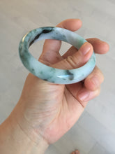 Load image into Gallery viewer, 57mm Certified Type A 100% Natural sunny green/dark green Jadeite Jade bangle AM94-2724