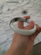 Load image into Gallery viewer, 60mm certified type A 100% Natural sunny green/dark green/white jadeite jade bangle BG25-1719