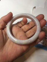 Load image into Gallery viewer, 57.5mm Certified Type A 100% Natural sunny green white purple jadeite Jade bangle BK79-0368