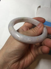 Load image into Gallery viewer, 57.5mm Certified Type A 100% Natural sunny green white purple jadeite Jade bangle BK79-0368