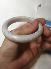 Load image into Gallery viewer, 57.5mm Certified Type A 100% Natural sunny green white purple jadeite Jade bangle BK79-0368