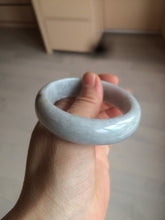 Load image into Gallery viewer, 54mm Certified type A 100% Natural sunny green/white/purple/red (Fu Lu Shou) chubby Jadeite bangle AZ132-9660