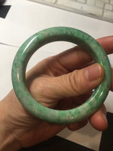 Load image into Gallery viewer, 56.5mm Certified Type A 100% Natural sunny green yellow Jadeite bangle J148-8114