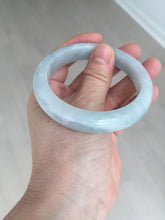 Load image into Gallery viewer, 55.2mm Certified Type A 100% Natural light green Jadeite Jade bangle E91-9415