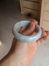 Load image into Gallery viewer, 54mm Certified type A 100% Natural sunny green/white/purple/red (Fu Lu Shou) chubby Jadeite bangle AZ132-9660