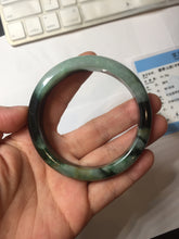 Load image into Gallery viewer, Shopify only 56.6mm Certified 100% natural Type A dark green/black jadeite jade bangle PF76-3520