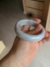 Load image into Gallery viewer, 54mm Certified type A 100% Natural sunny green/white/purple/red (Fu Lu Shou) chubby Jadeite bangle AZ132-9660