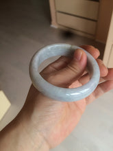 Load image into Gallery viewer, 54mm Certified type A 100% Natural sunny green/white/purple/red (Fu Lu Shou) chubby Jadeite bangle AZ132-9660