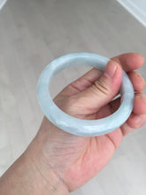 Load image into Gallery viewer, 55.2mm Certified Type A 100% Natural light green Jadeite Jade bangle E91-9415