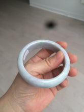 Load image into Gallery viewer, 54mm Certified type A 100% Natural sunny green/white/purple/red (Fu Lu Shou) chubby Jadeite bangle AZ132-9660