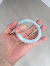 Load image into Gallery viewer, 55.2mm Certified Type A 100% Natural light green Jadeite Jade bangle E91-9415