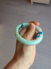 Load image into Gallery viewer, 54.8mm Certified Type A 100% Natural green purple round cut jadeite Jade bangle PJ38-0282