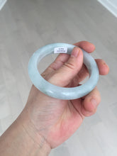 Load image into Gallery viewer, 55.2mm Certified Type A 100% Natural light green Jadeite Jade bangle E91-9415