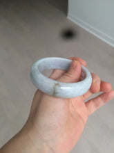 Load image into Gallery viewer, 54mm Certified type A 100% Natural sunny green/white/purple/red (Fu Lu Shou) chubby Jadeite bangle AZ132-9660