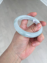 Load image into Gallery viewer, 55.2mm Certified Type A 100% Natural light green Jadeite Jade bangle E91-9415