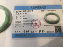 Load image into Gallery viewer, 56.5mm Certified Type A 100% Natural sunny green yellow Jadeite bangle J149-8123