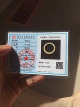Load image into Gallery viewer, 52mm Certified 100% Natural icy watery yellow crstal sufar (黄冰糖) nephrite jade bangle HT138-3356