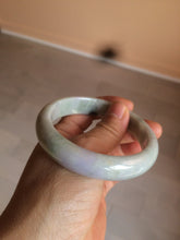 Load image into Gallery viewer, 58.1mm 100% natural type A certified light green/purple jadeite jade bangle Y139-0723