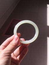 Load image into Gallery viewer, 52mm Certified 100% Natural icy watery yellow crstal sufar (黄冰糖) nephrite jade bangle HT138-3356