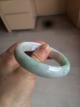 Load image into Gallery viewer, 51.5mm Certified Type A 100% Natural sunny green oval Jadeite Jade bangle AZ131-4139