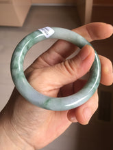 Load image into Gallery viewer, 52.5mm Certified Type A 100% Natural green purple round cut jadeite Jade bangle PJ37-0284