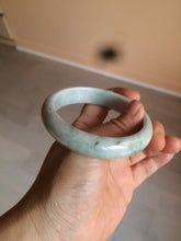 Load image into Gallery viewer, 58.1mm 100% natural type A certified light green/purple jadeite jade bangle Y139-0723