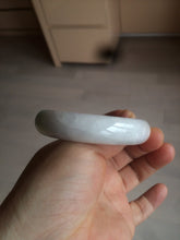Load image into Gallery viewer, 51.5mm Certified Type A 100% Natural sunny green oval Jadeite Jade bangle AZ131-4139