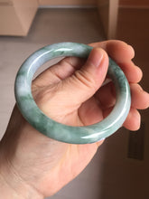 Load image into Gallery viewer, 52.5mm Certified Type A 100% Natural green purple round cut jadeite Jade bangle PJ37-0284
