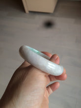 Load image into Gallery viewer, 51.5mm Certified Type A 100% Natural sunny green oval Jadeite Jade bangle AZ131-4139