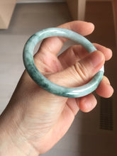 Load image into Gallery viewer, 54.5mm Certified Type A 100% Natural green round cut jadeite Jade bangle PJ36-0285