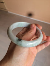 Load image into Gallery viewer, 58.1mm 100% natural type A certified light green/purple jadeite jade bangle Y139-0723