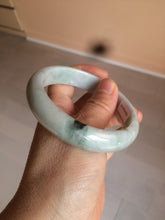 Load image into Gallery viewer, 58.1mm 100% natural type A certified light green/purple jadeite jade bangle Y139-0723