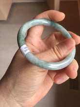 Load image into Gallery viewer, 54.5mm Certified Type A 100% Natural green round cut jadeite Jade bangle PJ36-0285
