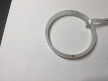 Load image into Gallery viewer, 47.6mm certified 100% natural type A light green red white thin square style jadeite bangle PH225-0961