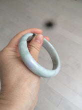 Load image into Gallery viewer, 58.1mm 100% natural type A certified light green/purple jadeite jade bangle Y139-0723