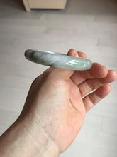 Load image into Gallery viewer, 53.5mm certified 100% natural Type A icy water sunny green/gray/black jadeite jade bangle BP158-5028