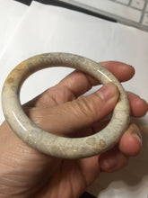 Load image into Gallery viewer, 56mm 100% natural beige yellow red round cut Coral Jade (珊瑚玉) bangle XY101