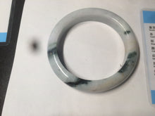 Load image into Gallery viewer, 59.5mm certified Type A 100% Natural green/white/purple Jadeite bangle R107-0467