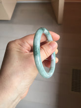Load image into Gallery viewer, 54.5mm Certified Type A 100% Natural green round cut jadeite Jade bangle PJ36-0285