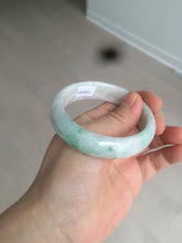 Load image into Gallery viewer, 51.5mm Certified Type A 100% Natural sunny green oval Jadeite Jade bangle AZ131-4139